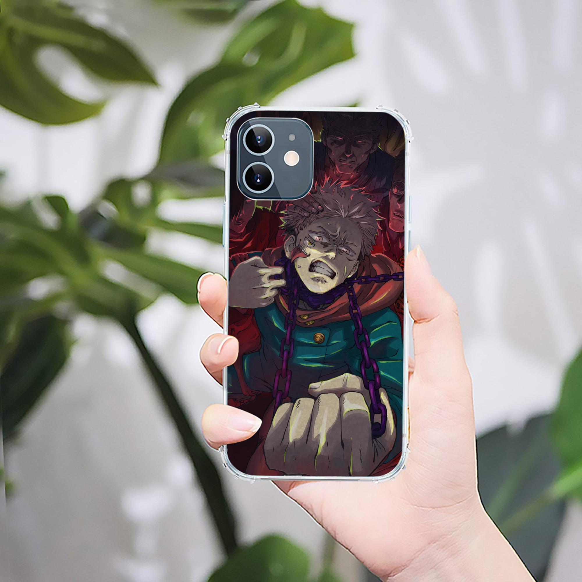 （画像用） 呪術廻戦 Jujutsu Kaisen 【iPhone 12シリーズ対応】透明スマホケース（クリアソフトケース）